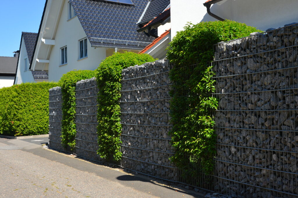Gabionen Steinsäulen Hohen Neuendorf